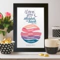 Thumbnail 1 - I Love You to the Moon and Back Personalised Print