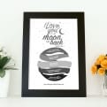 Thumbnail 4 - I Love You to the Moon and Back Personalised Print