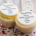 Thumbnail 1 - Personalised Valentines Cupcake Toppers 