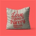 Thumbnail 1 - I Love You Purry Much Cushion
