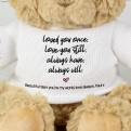 Thumbnail 2 - Personalised Always Love You Teddy Bear