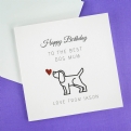 Thumbnail 1 - Personalised Dog Mum Birthday Card from the Dog