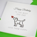Thumbnail 3 - Personalised Dog Dad Birthday Card from the Dog