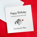 Thumbnail 1 - Personalised Photo Upload Birthday Card from the Cat