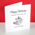 Thumbnail 4 - Personalised Photo Upload Birthday Card from the Cat