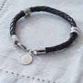 Thumbnail 2 - St Christopher Leather Wristband