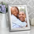 Thumbnail 1 - Silver Plated Personalised Photo Frame 7 x 5