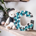 Thumbnail 3 - Large Handmade Personalised Pom Pom Filled Wooden Initial