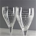 Thumbnail 2 - Personalised Pair Of Crystal Wine Glasses
