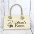 Thumbnail 3 - Personalised Wooden Teddy Bear Sign