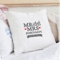 Thumbnail 1 - Personalised Mr & Mrs Cushion Cover