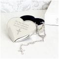 Thumbnail 1 - Rosary Beads with Personalised Cross Heart Trinket