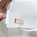 Thumbnail 4 - Personalised Rose Gold Plated Cufflinks