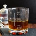 Thumbnail 4 - measures engraved whiskey glass