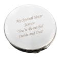 Thumbnail 3 - Personalised Round Compact Mirror