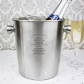 Thumbnail 3 - Personalised Stainless Steel Wedding Ice Bucket
