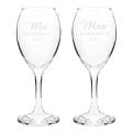 Thumbnail 4 - Personalised Mr & Mrs Wine Glass Set