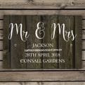 Thumbnail 2 - Personalised Metal Sign With Wood Effect
