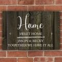 Thumbnail 3 - Personalised Metal Sign With Wood Effect