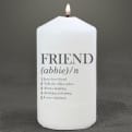 Thumbnail 1 - Personalised Dictionary Definition Friend Candle