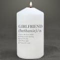 Thumbnail 1 - Personalised Girlfriend Definition Candle