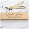 Thumbnail 5 - Personalised Wooden Pen and Pencil Box Set