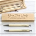 Thumbnail 7 - Personalised Wooden Pen and Pencil Box Set