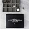 Thumbnail 2 - Personalised Cufflink Box With Compartments