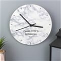 Thumbnail 1 - Personalised Marble Effect Wooden Clock