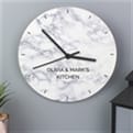 Thumbnail 3 - Personalised Marble Effect Wooden Clock