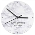 Thumbnail 4 - Personalised Marble Effect Wooden Clock