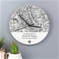 Thumbnail 3 - Personalised 1805 - 1874 Old Series Map Compass Wooden Clock