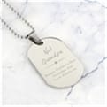 Thumbnail 5 - Personalised No.1 Stainless Steel Dog Tag Necklace