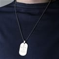 Thumbnail 1 - Personalised No.1 Stainless Steel Dog Tag Necklace