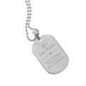 Thumbnail 6 - Personalised No.1 Stainless Steel Dog Tag Necklace