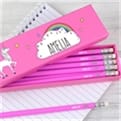 Thumbnail 2 - Personalised Unicorn Box of Pink Pencils