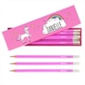 Thumbnail 5 - Personalised Unicorn Box of Pink Pencils
