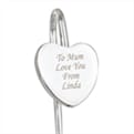 Thumbnail 3 - Personalised Silver Heart Bookmark