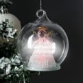 Thumbnail 2 - Personalised Christmas Message LED Angel Bauble