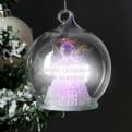 Thumbnail 3 - Personalised Christmas Message LED Angel Bauble