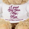 Thumbnail 2 - Personalised Bear Hug Teddy