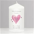 Thumbnail 1 - Personalised Hearts Candle