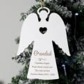 Thumbnail 2 - Personalised Message White Wooden Angel