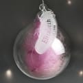 Thumbnail 3 - Personalised Glass Feather Bauble 