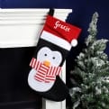 Thumbnail 1 - Personalised Penguin Christmas Stocking