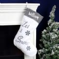 Thumbnail 2 - Personalised Let it Snow Christmas Stocking 