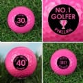 Thumbnail 1 - Personalised Pink Golf Balls