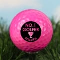 Thumbnail 2 - Personalised Pink Golf Balls