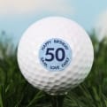 Thumbnail 1 - Personalised Blue Age Golf Ball