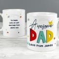 Thumbnail 1 - Personalised Awesome Dad Mug